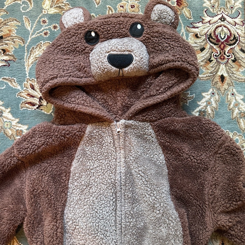 Cozy Brown Bear Onesie for Kids